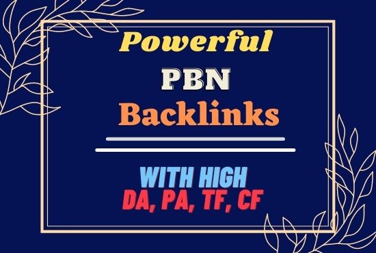 Build 15 High PA DA TF CF PBN Backlinks - Do follow Quality for your Links 