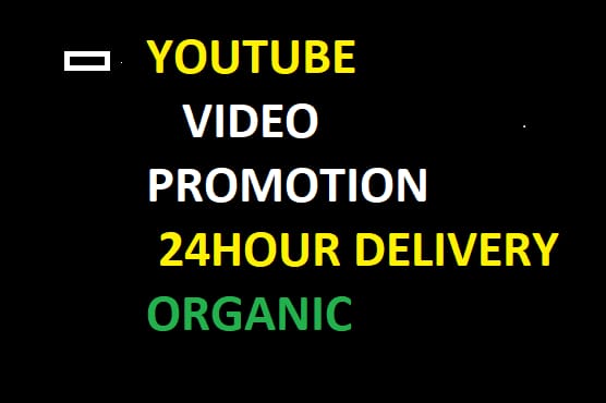 I will do organic YouTube chanel and video promotion 