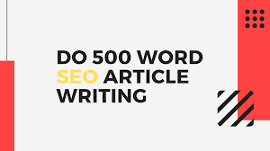 I Will Write 500 words Article that is SEO Optimized and 100% Unique on any topic only