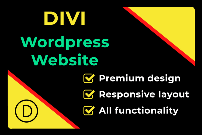 I will do divi wordpress website design by divi theme, divi builder