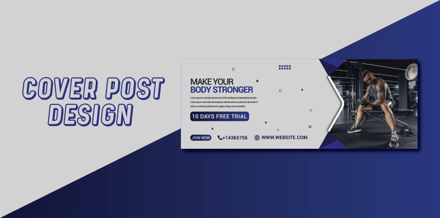 I am an expert of designing a facebook cover, social media header banner