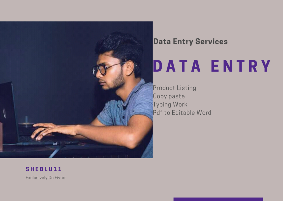 I will do Online or Ofline Data Entry,Copy and Paste Work for you