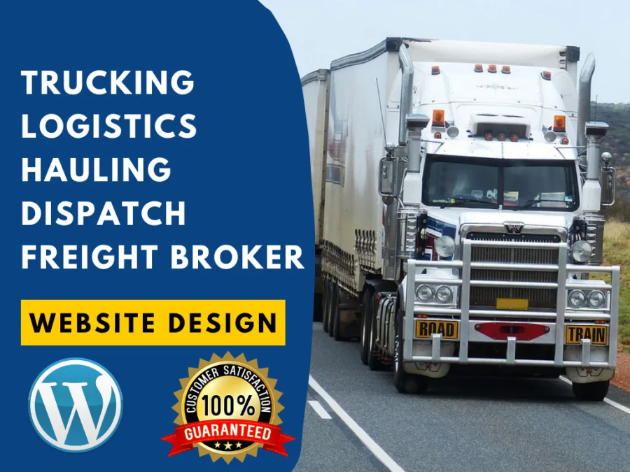 I will do logistics, cargo, trucking, dispatch, freight broker, transportation website