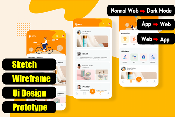 I WILL Design UX UI web screen And Apps using adobe xd or figma