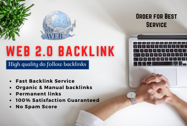 I will build web 2 0 high authority backlinks manually 