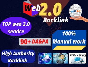 80 WEB 2.0 High Authority Permanent Contextual Backlinks White Hat SEO Link Building 