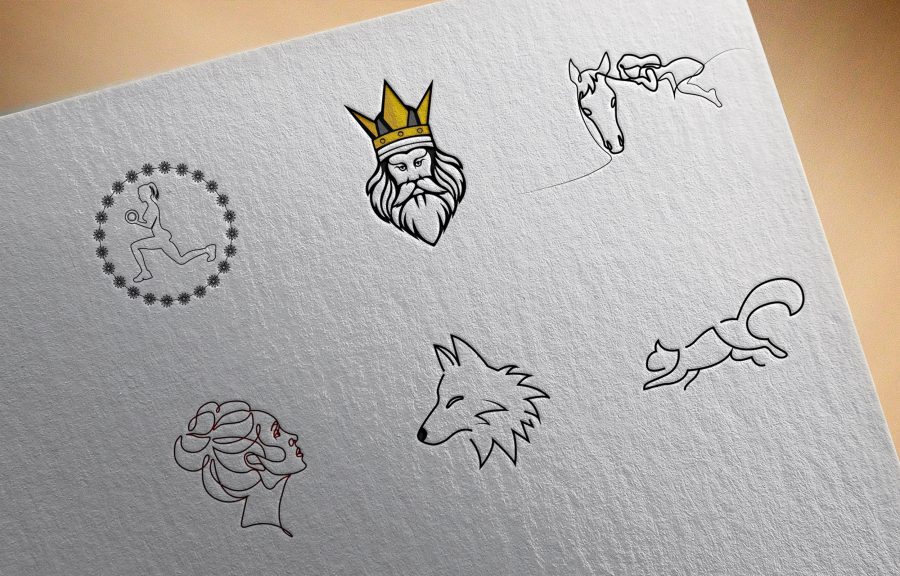 I will design single line art logo