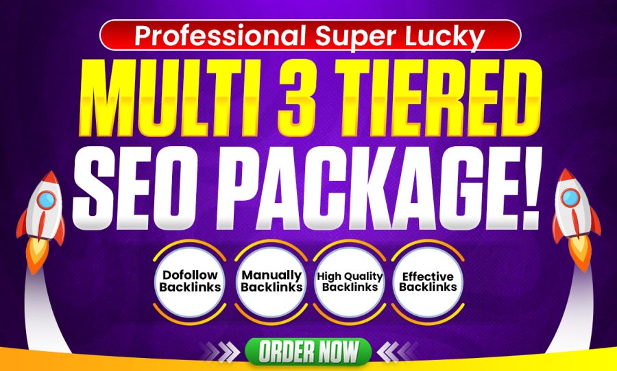 SUPER LUCKY Multi 3 Tiered Link Pyramid SEO Professional Package