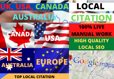 Get Accurate 100 Live local citations SPAIN, GERMANY, USA, UK, CANADA, INDIA, CHINA for any country 
