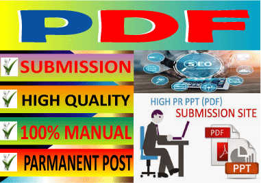 Manually 80 PDF Blogs, Top Brands, Forum & Social Mix Links.