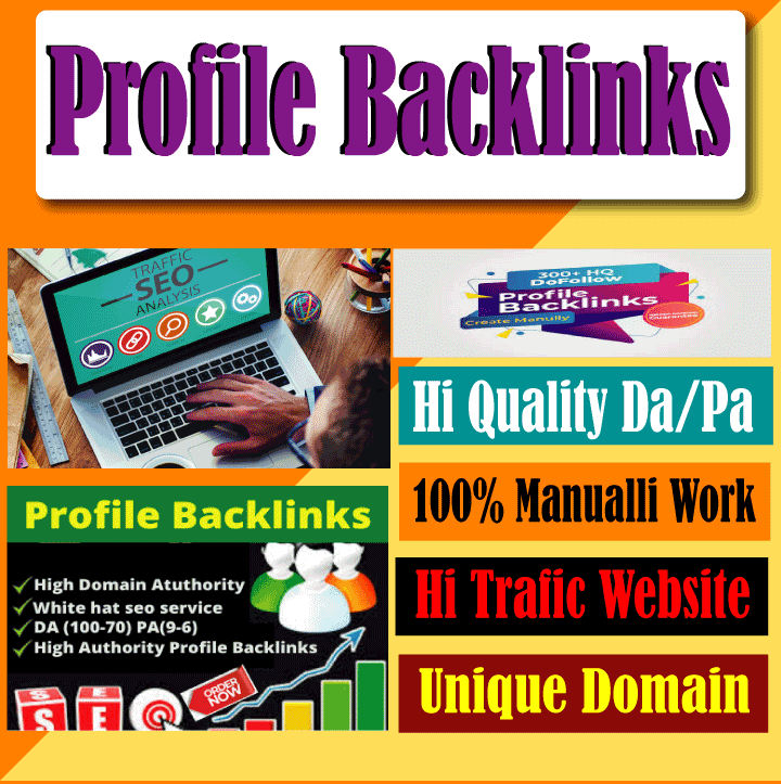 Manual 80 High DA + GOV Profile Backlinks+ 500 WIKI backlinks to get google Ranking improves