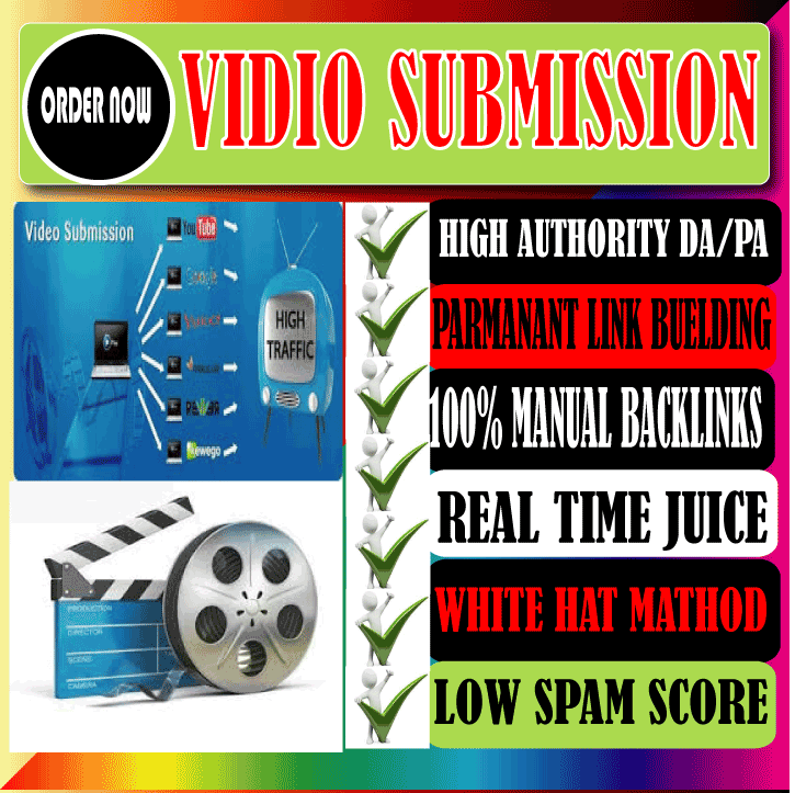 Manually Submit Video, 50 Video Sharing Submission Pr10 Sites