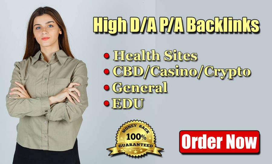 I will publish high DA/PA Backlinks