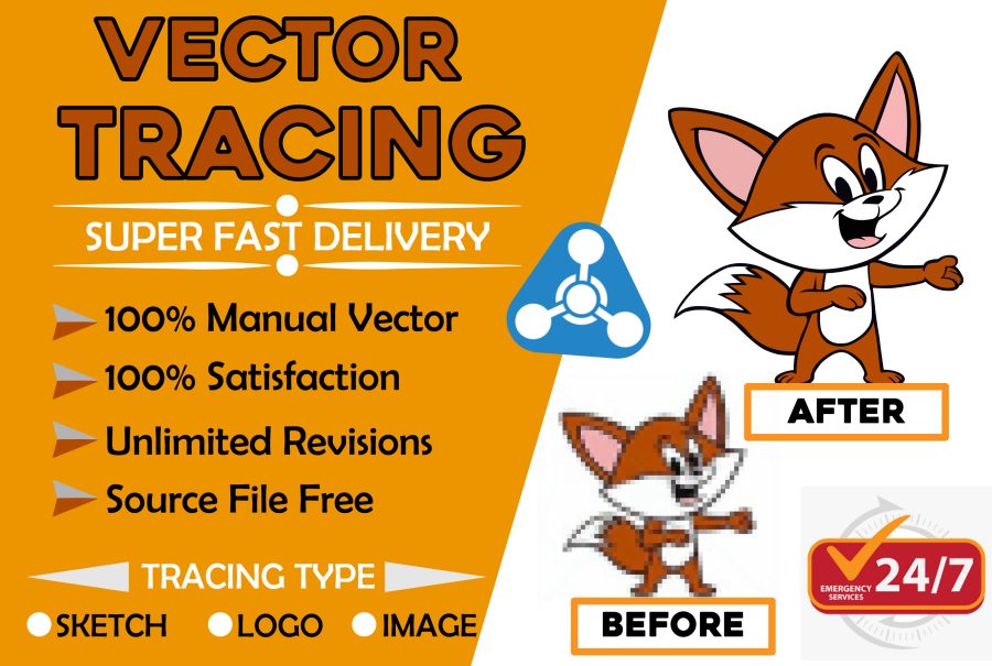 I will do vector tracing, redraw , modify, recreate logo, vector redesign, vector asap