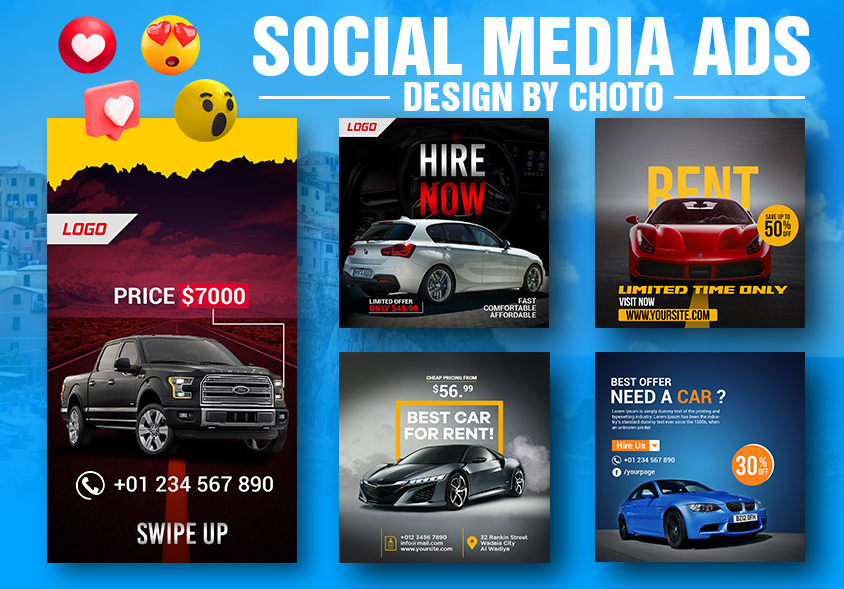 I will design creative social media posts for your Insta and Facebook