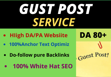 10 Gust Post High Authority ,Low Spam Score Sharing Website Permanent backlinks