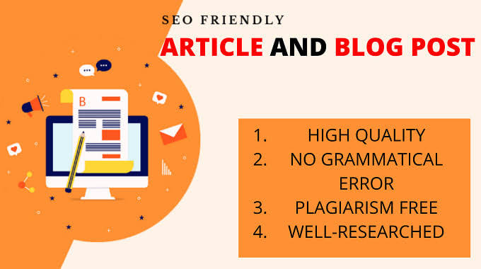 I write 400 - 1000 WORDS SEO articles unique