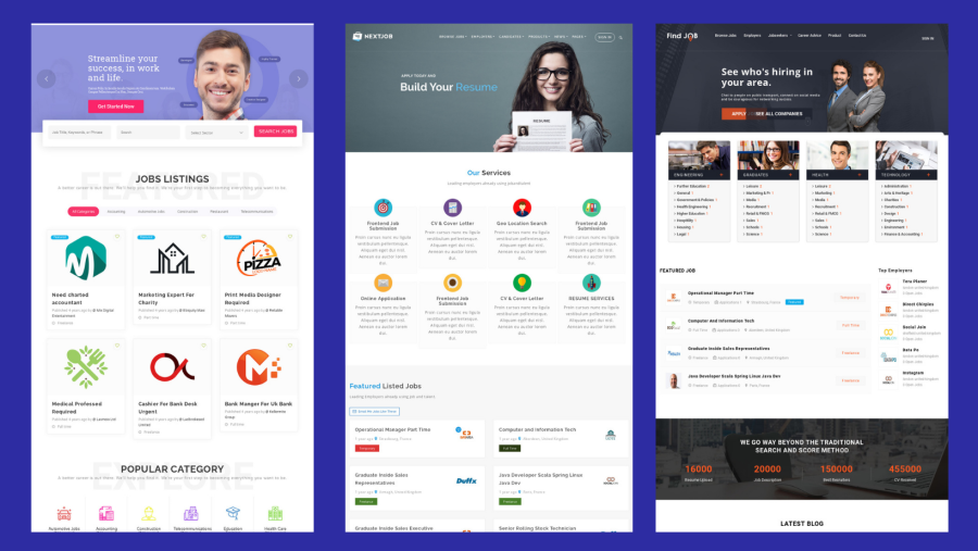 I will design job portal and job board website using wordpress