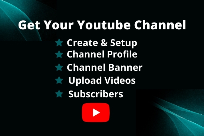 I will create and set up,Uploads videos of youtube