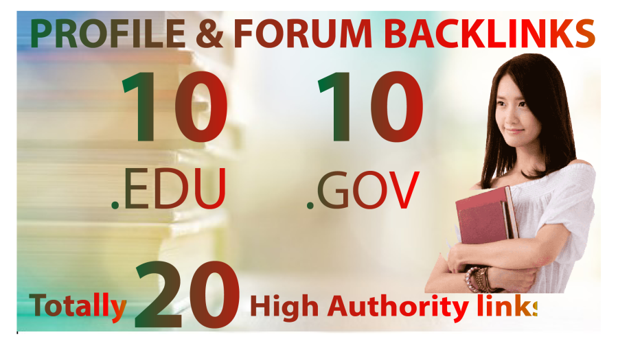 Powerful Permanent EDU & GOV High Authority Profile Backlink 