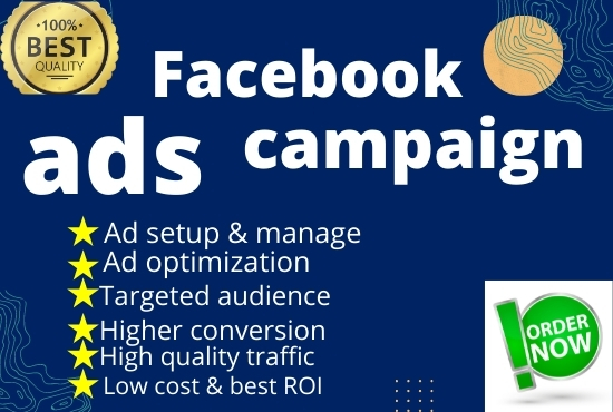 I will run facebook ads campaign and instagram ads campaign.