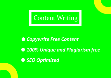 I will write 1000 word impressive SEO optimized Content for your website or blog