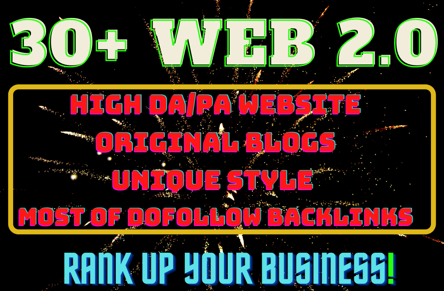 I will create web 2.0 backlinks, High Quality web 2.0 on your keywords.