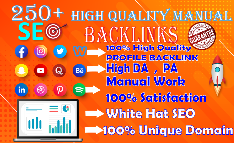 I will do High Quality Profile Backlink to rank site 