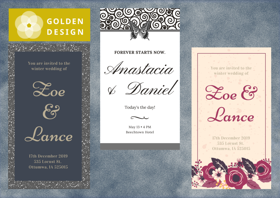 Designing wedding invitations, baby showers, or any other party