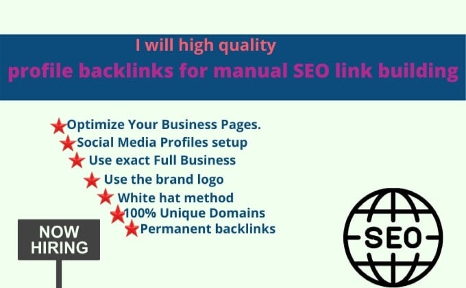 I will provide pro 300+ high quality profile backlinks off page SEO
