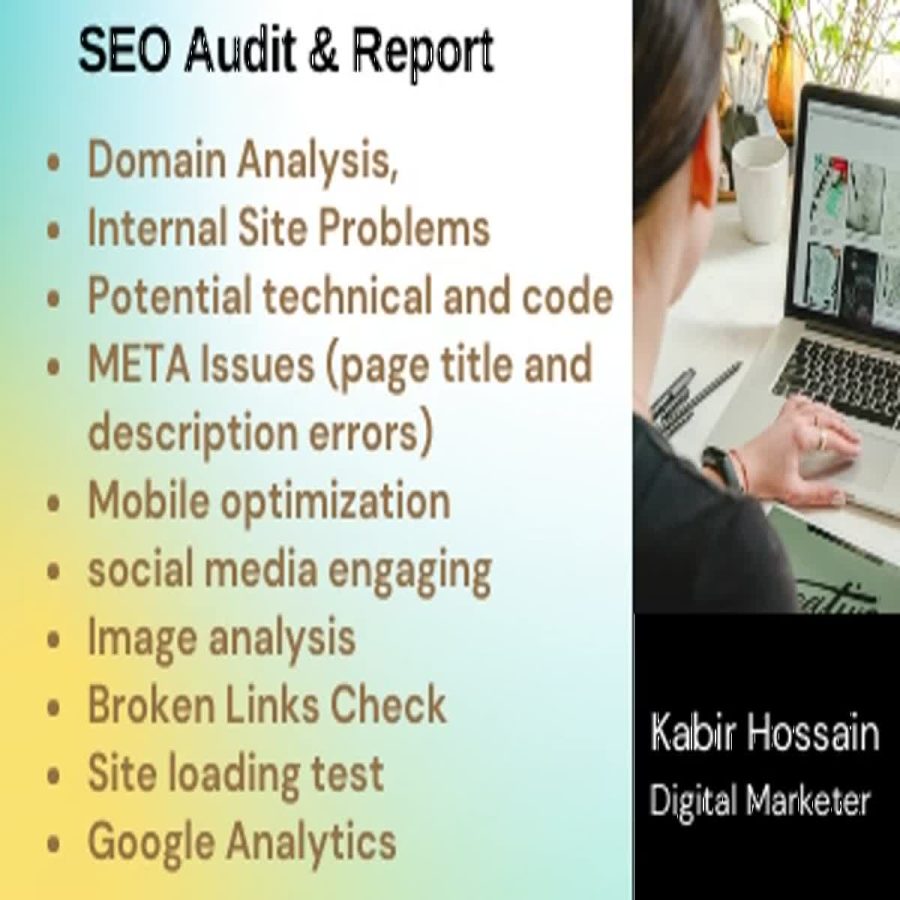 I will do a professional SEO audit report & competitor Analysis 