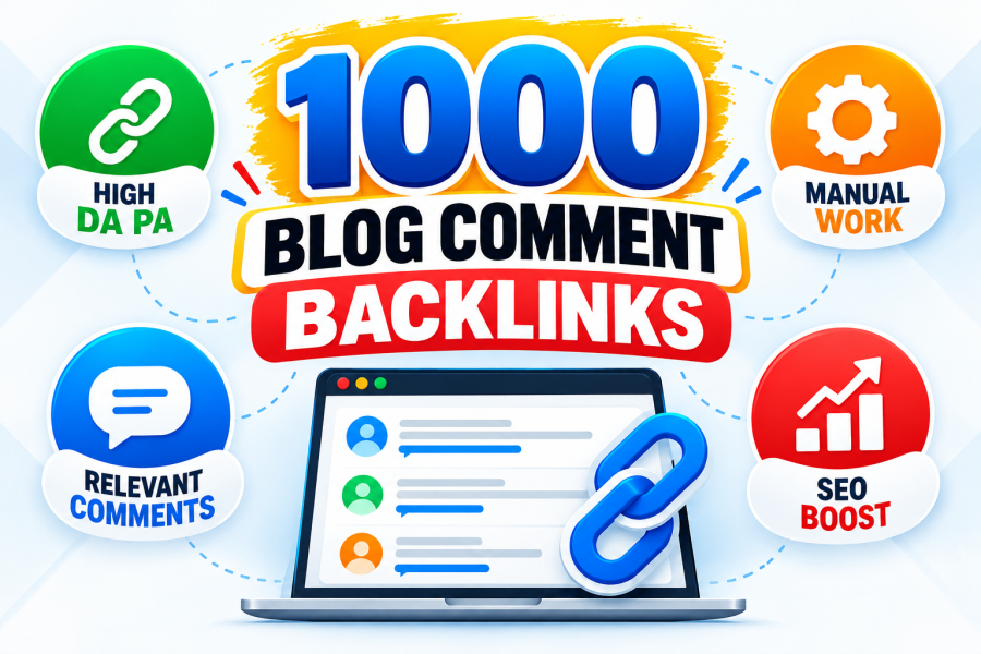 1000 High DA PA Manual Blog Comment Backlinks for Your Website