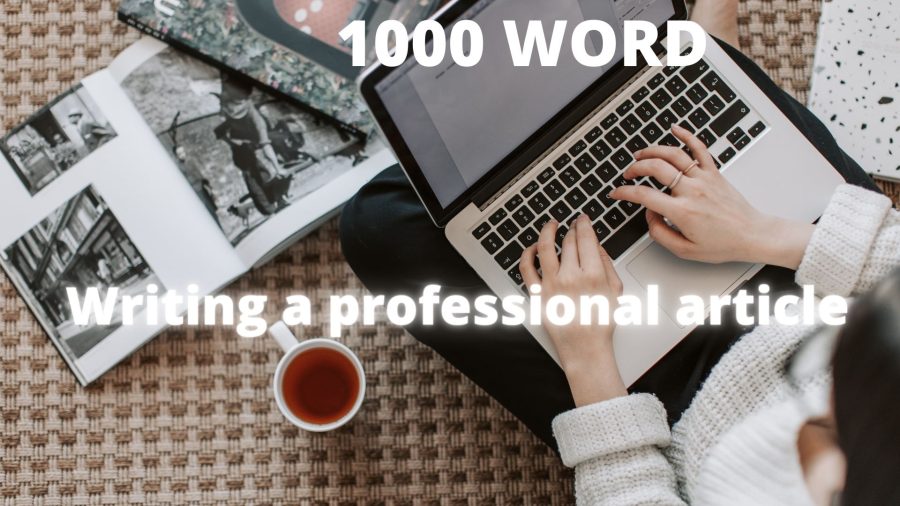 Writing a Professional article in all fields