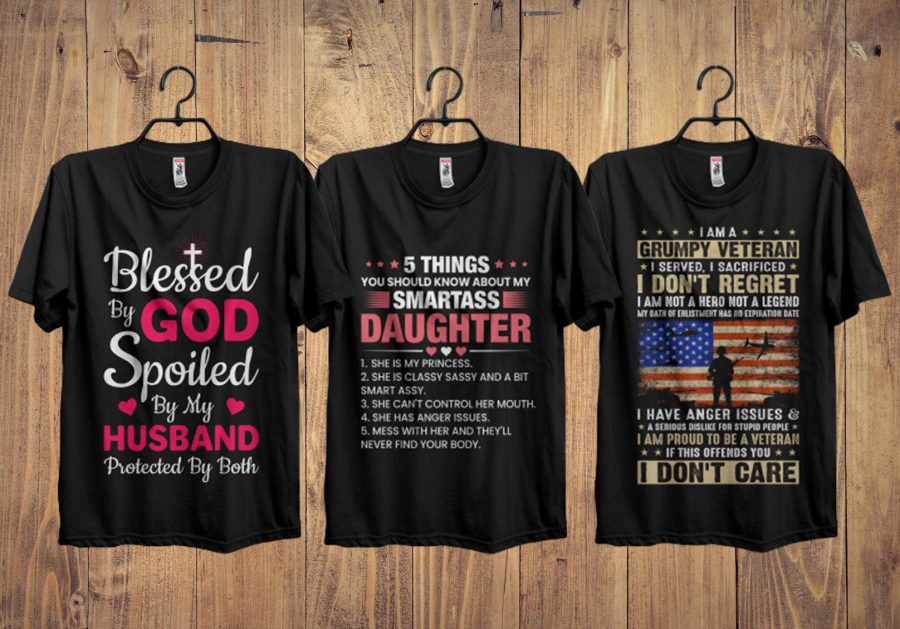 I Will Do Typography T-Shirt Design in 24 hour