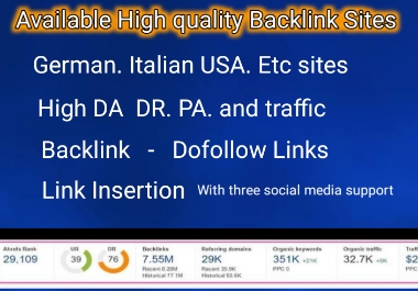 I will publish article with high rank backlink sites, Monthly high trafic