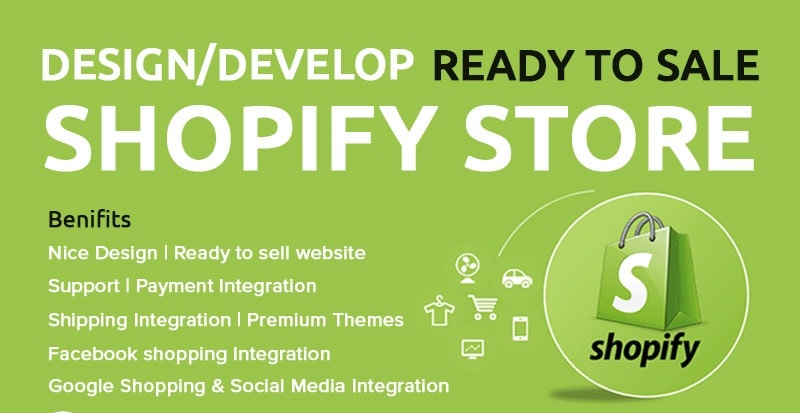 I WILL CREATE AND DESIGN SHOPIFY DROPSHIPPING STORE OR WEBSITE