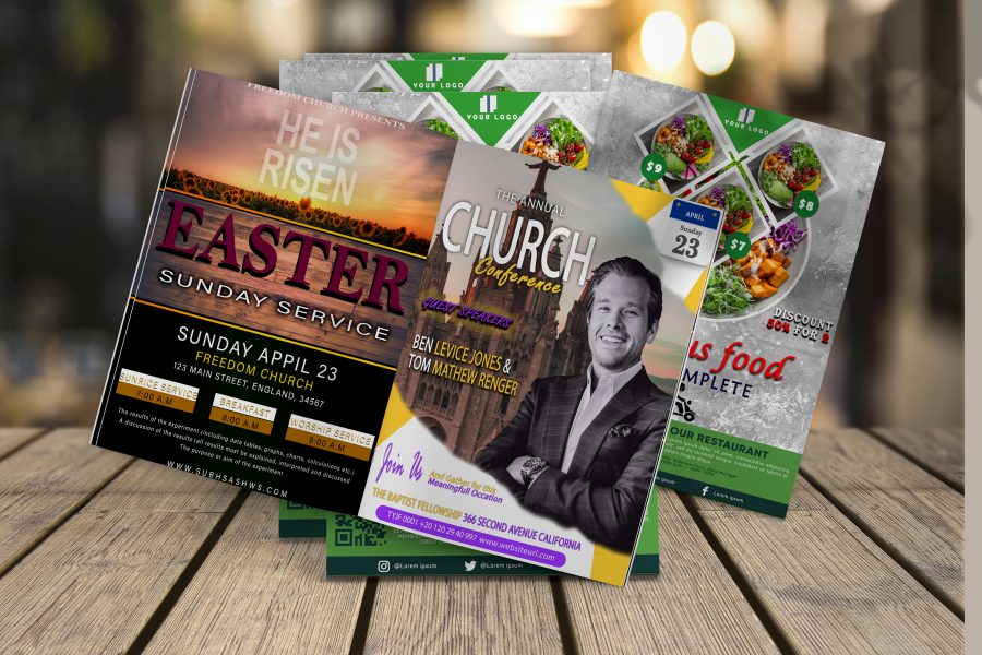 I will design flyers for your business, event, and party