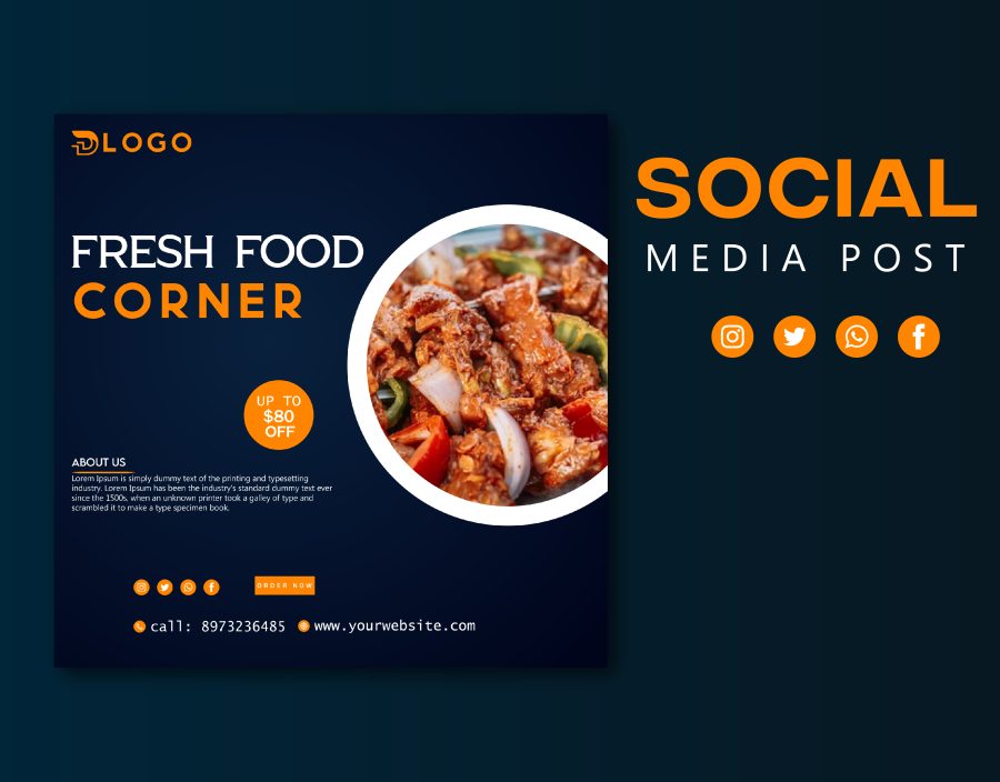 I will design attractive social media posts design for your business