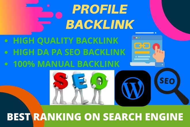 I will build 200 high quality DA profile backlinks manually for Website SEO