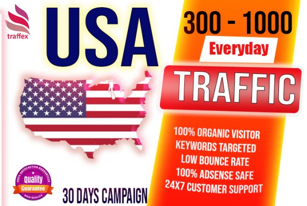 I will drive 20000 USA organic web traffic for your site