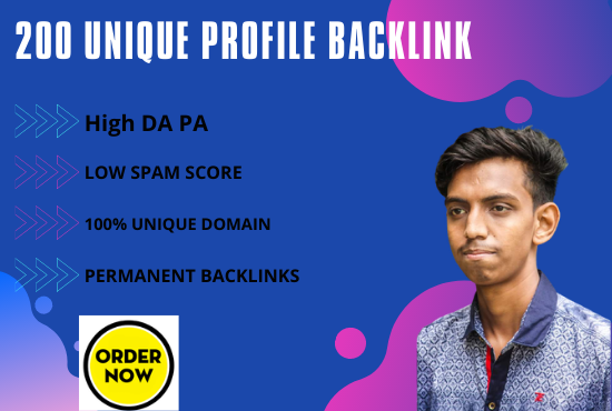 I will do quality profile backlinks 