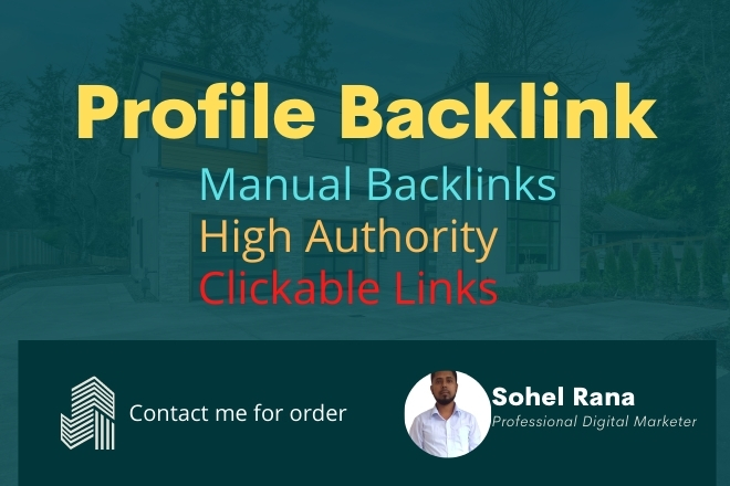 I will provide high authority profile backlinks for your website