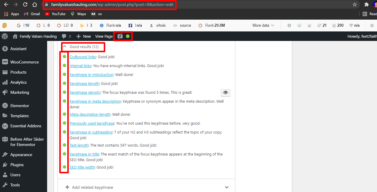 I will do on page seo and technical onpage optimization of wordpress website