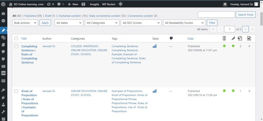 Onpage SEO for WordPress Website with Yoast