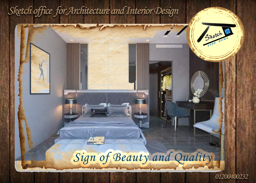 Vintage style post for interior design office