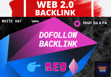 75 web 2.0 Dofollow backlinks super buffer high authority Permanent white hat link building for $5