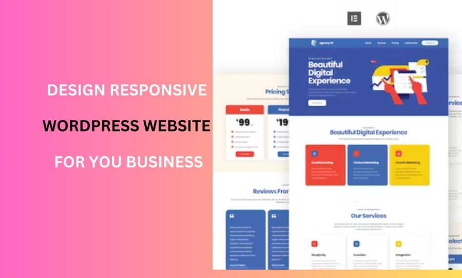 I will bulid a duplicate, clone website, responsive with a website using elementor pro