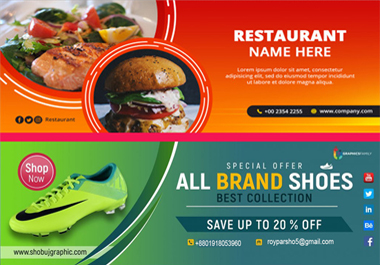 I will design billboard, signboard, roll up, yard sign, vinyl banner