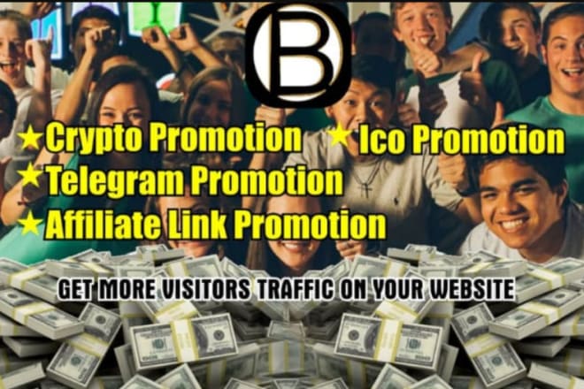 I will bring quality crypto traffic, ico promotion, bitcoin leads