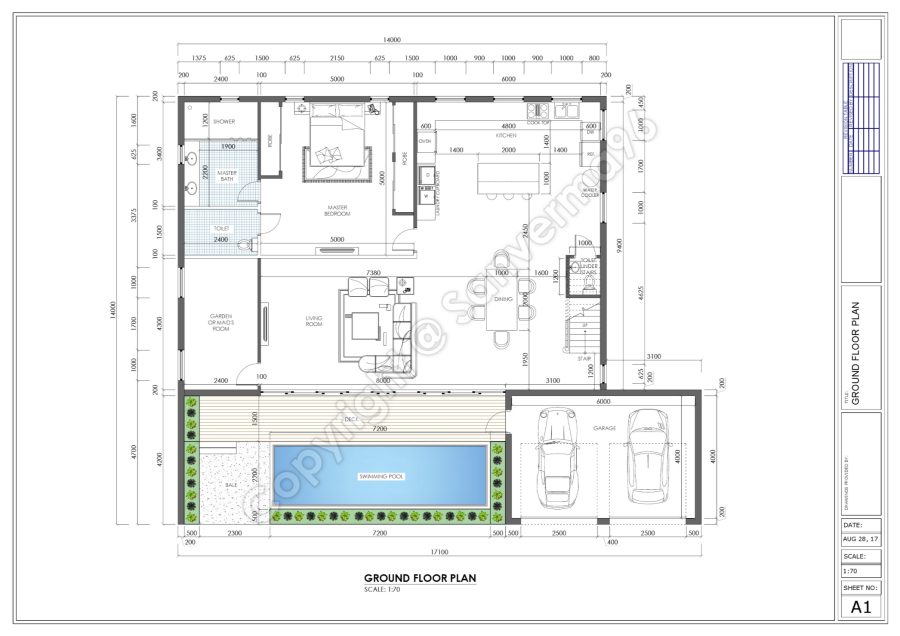 I will draw architecture drawing plans elevation section drawing